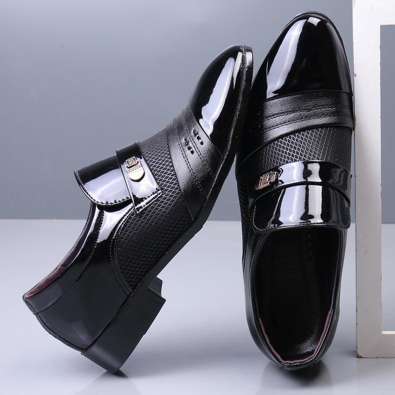 Новые мужские импортные деловые туфли из кожи, мужская повседневная обувь большого размера, мужские кожаные туфли большого размера с острым носком