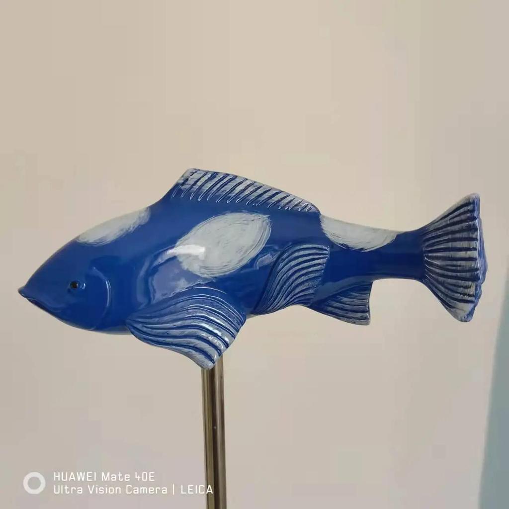 1 шт. Керамические садовые поделки из смолы Koi, декоративные украшения для газона, разноцветные поделки из смолы для украшения двора