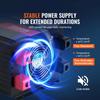 VEVOR Modified Sine Wave Inverter, 5000W, DC 12V to AC 230V Power Inverter with 2 AC Outlets 2 USB Port 1 Type-C Port