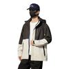 Spring and Autumn Outdoor Mountain Single Jacket Men's Three-proof Loose Casual Couple Hooded Contrast Jacket