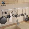 Punch-Free Wall-Mounted Kitchen Hooks - Multifunctional White Storage Shelf