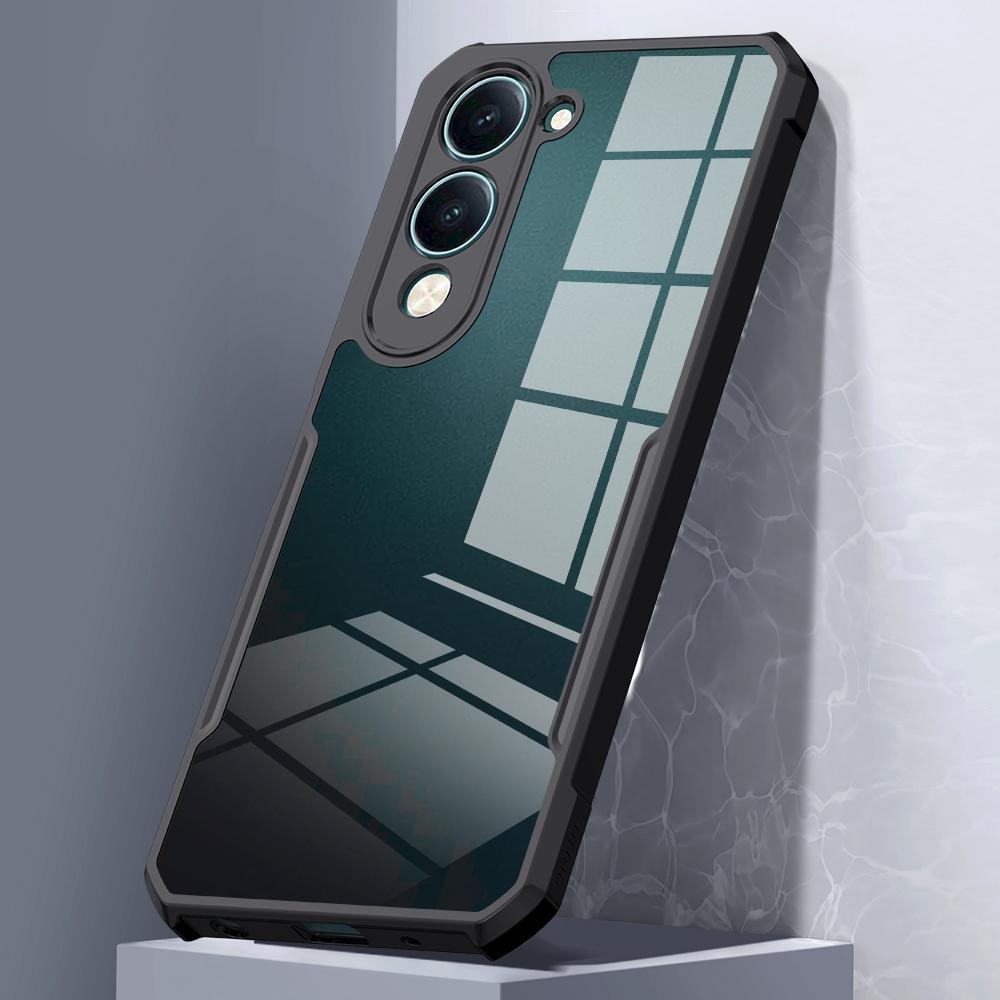 XUNDD Для vivo Y29s 5G/Y04 4G Чехол Противоударный ТПУ+Акрил Прозрачная Задняя Крышка для Телефона