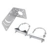 Antennae Mast Pole Mount Adjustable Angle Rustproof Antennae Pole Clamp Holder for Wireless Bridge