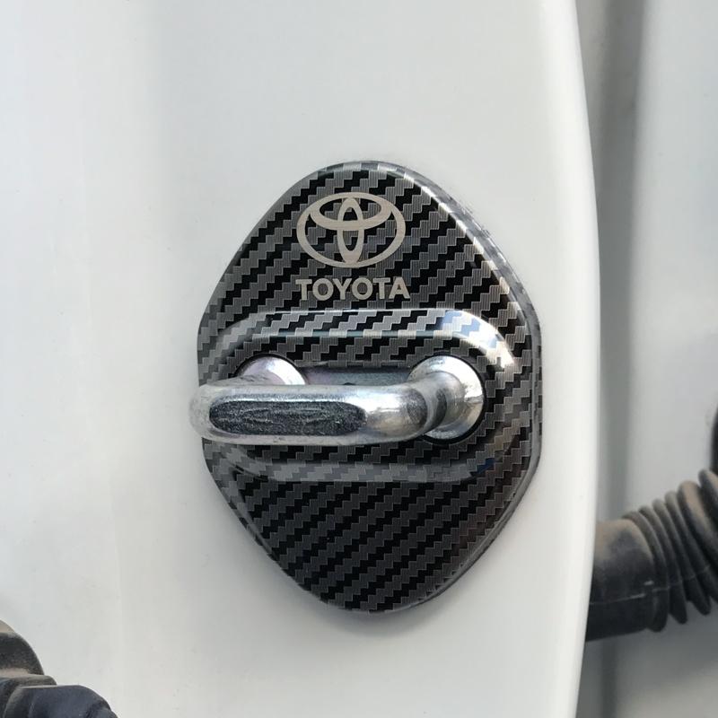 ANP1 Для Toyota Vios Corolla Rav4 Auris Camry Yaris Автомобиль Нержавеющая сталь Накладка на замок двери chr Avensis Land Cruiser FJ наклейка защита