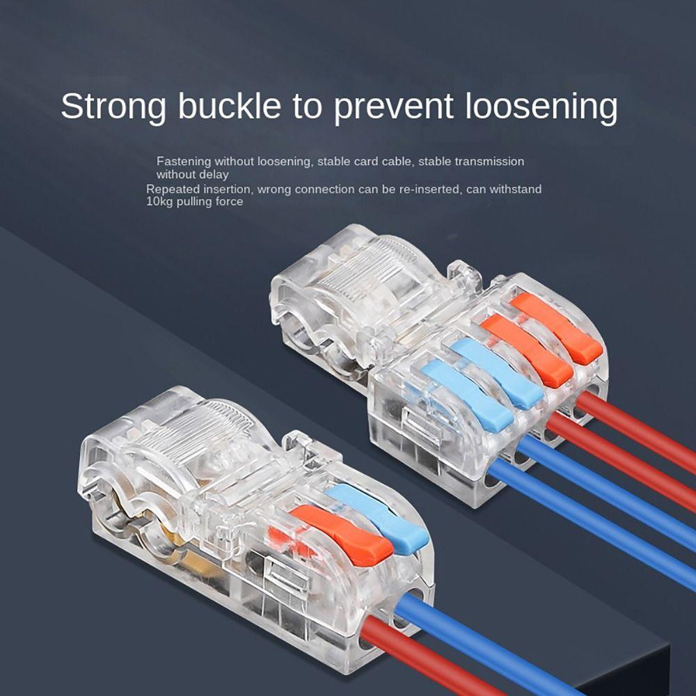 T Type Quick Terminal Block Mini Fast Connector Small Wiring Connector Electrical