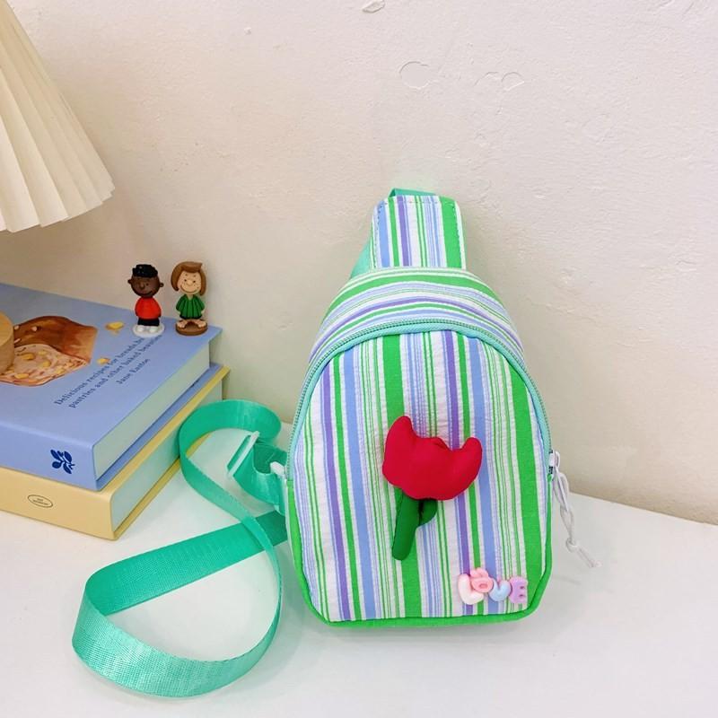 Trendy Kids Chest Bag Stylish Floral Design For Boys And Girls Lightweight Versatile Pouch