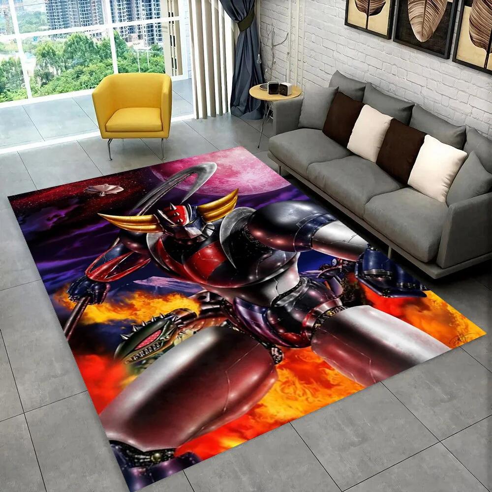НЛО робот Grendizer аниме мультфильм коврик, ковер для дома гостиная спальня диван коврик для двери декор, детские игры нескользящий напольный коврик 3D
