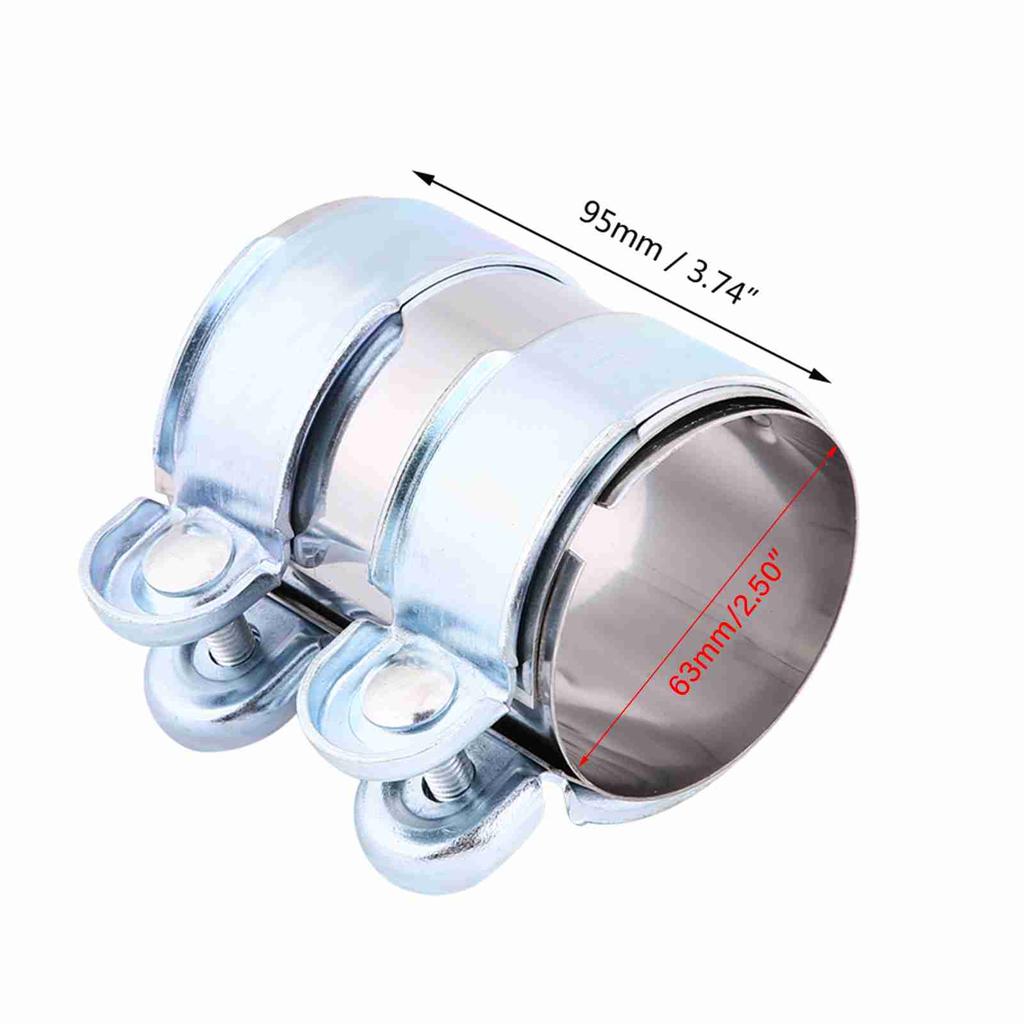 2inch Stainless Steel Exhaust Band Clamp Muffler Catback Pipe Connector WCelsius