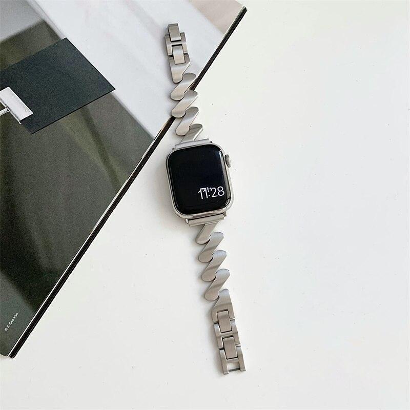 Браслет из нержавеющей стали для Apple Watch Ultra 2 49 мм Ремешок для iWatch Series 10 9 8 7 46 мм 42 мм 41 мм 45 мм 6 5 4 SE 38 40 42 44 ММ ремешок для часов