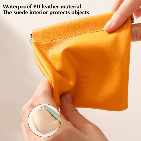 Practical Automatic Closing Folding Faux Leather Foldable