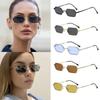 Новые многоугольные солнцезащитные очки, ретро, с металлической оправой, модные женские, для уличной фотографии, декоративные очки, UV400