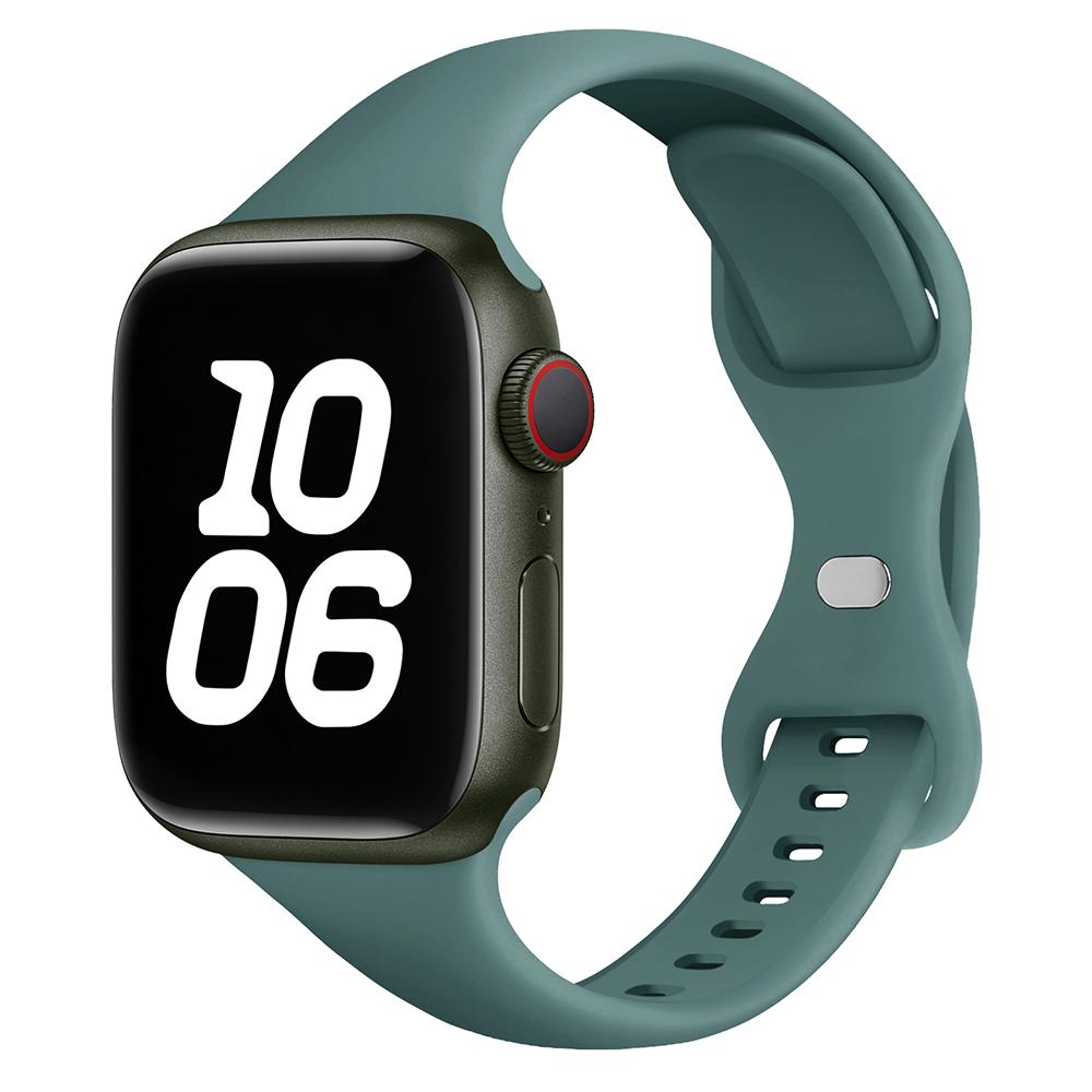 Тонкий силиконовый ремешок для Apple Watch 11 10 46 мм Ultra 3-2 49 мм серии 9-8-7 41 мм 45 мм 44 мм спортивный браслет iWatch 4 6 5 SE 3 ремешок
