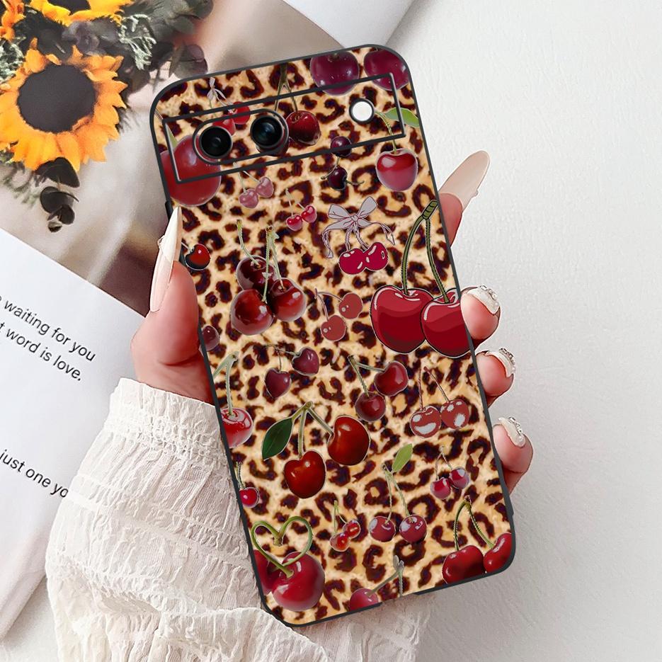 For Google Pixel 8A Case Pixel8 Pro Cute Cat Lion Painted Cover Soft TPU Phone Case For Google Pixel 8 Pro Pixel8A Fundas Bumper