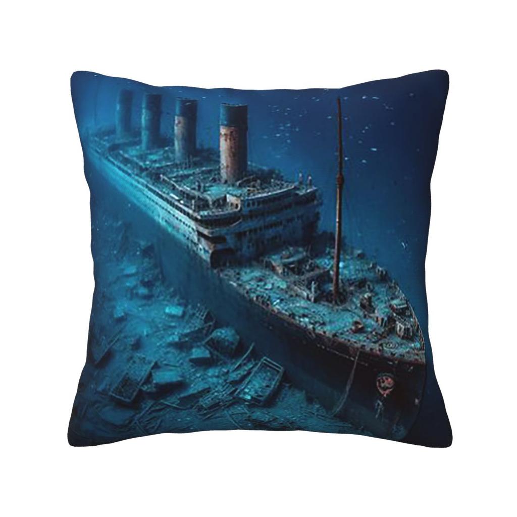RMS Titanic Square Pillowcase Pillow Cover Cushion Zip Decorative Comfort Throw Pillow for Home Sofa