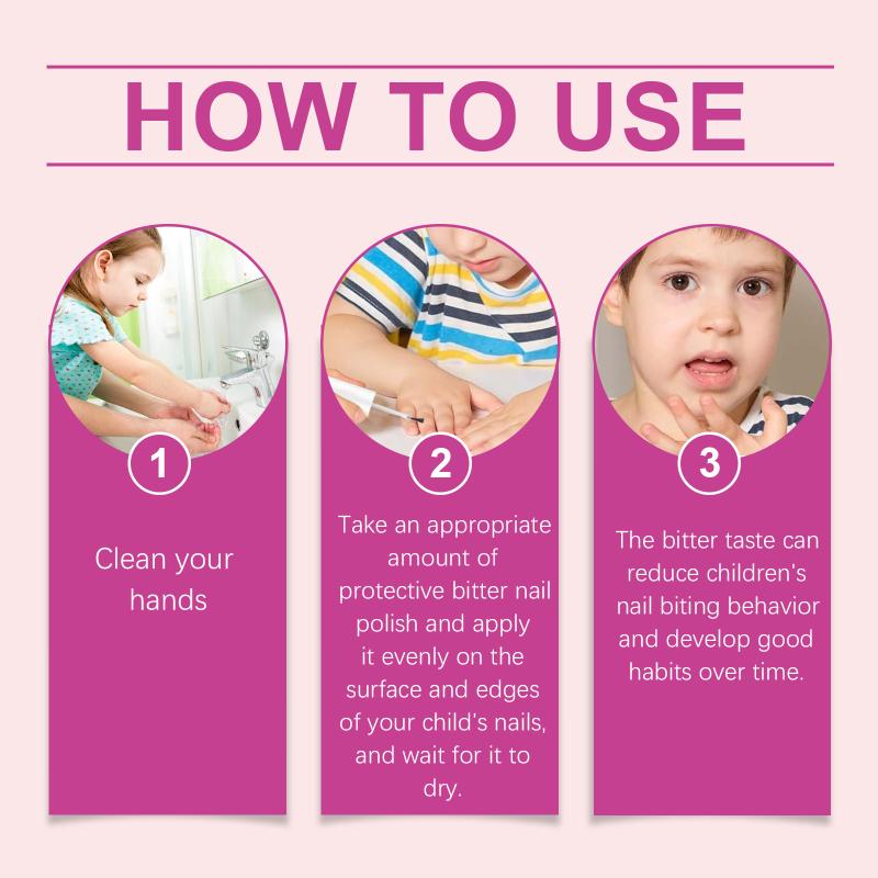 Bitter Nail Water For Baby Child Anti Biting Solution Nail Weaning Helper Non Toxic Protective Nail Care