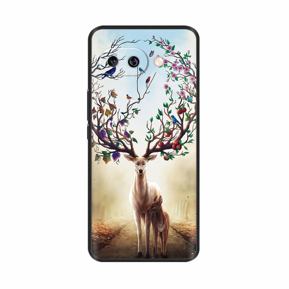 Чехол для Google Pixel 9A Роскошный Мягкий Силикон Узорчатая Покрашенная Задняя Крышка Для Google Pixel 9A GXQ96 GTF7P G3Y12 Чехлы Сумки для Телефона