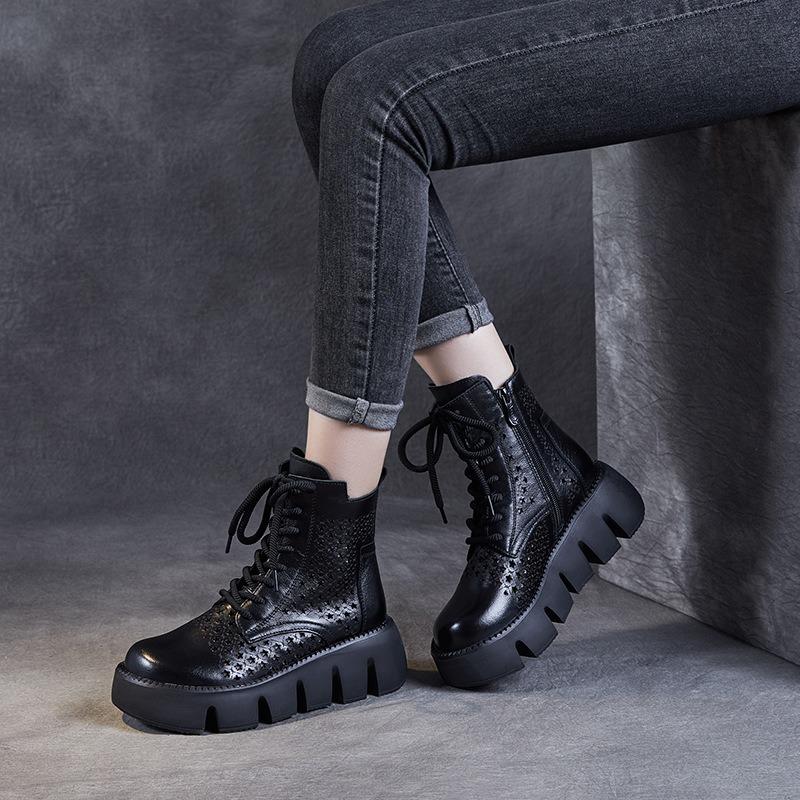 Ретро-сандалии, ботинки, толстая подошва, модная женская обувь, туфли-маффины