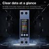 KWS-303 8 in1 Power Meter Smart Switch Multifunctional AC Meter Timer Relay Guide Rail Type Metering Switch 85-290V Energy Meter