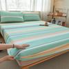 Толстые старые грубые тканые простыни с простыми полосками, подходят для домашнего использования, для двух человек, машинная стирка, простыни для студенческого общежития