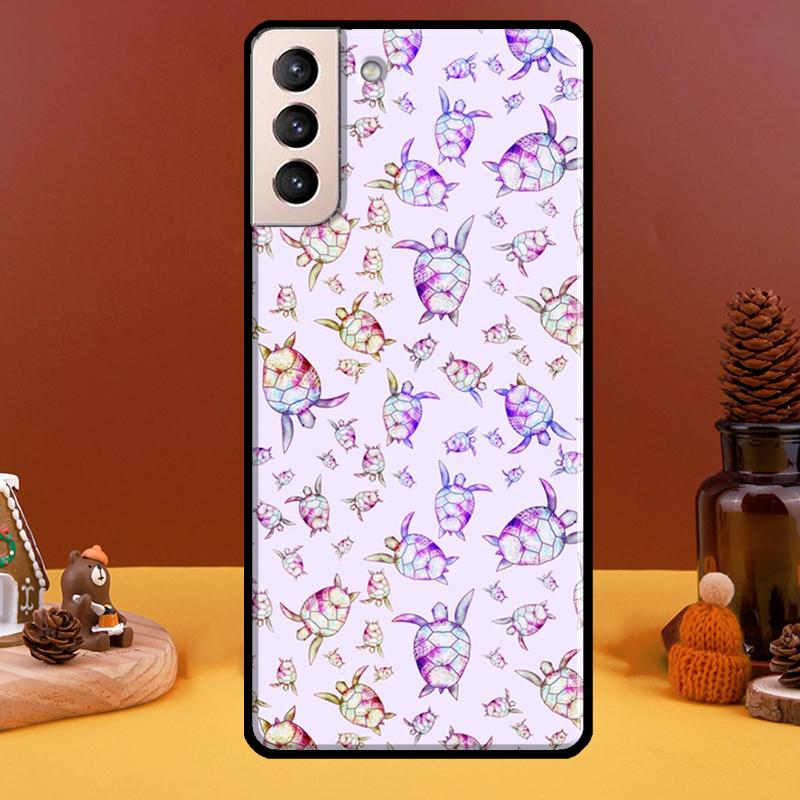 Чехол для телефона с милыми черепашками для Samsung Galaxy S21 S22 Ultra Note 20 S8 S9 S10 Note 10 Plus S20 FE Fundas