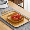 Creative Imitation Wood Grain Dining Fruit Dessert Cake Snack Candy Platter Afternoon Tea Snack Tray Kitchen Accessories
