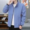 Весенне-осенняя куртка мужская с воротником-стойкой блузка свободная повседневная красивая молодежная тонкая модель универсальное пальто мужское
