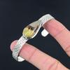 Sisters Day Deal 925 Sterling Silver Septarian Gemstone Art Deco Birthday Bangle