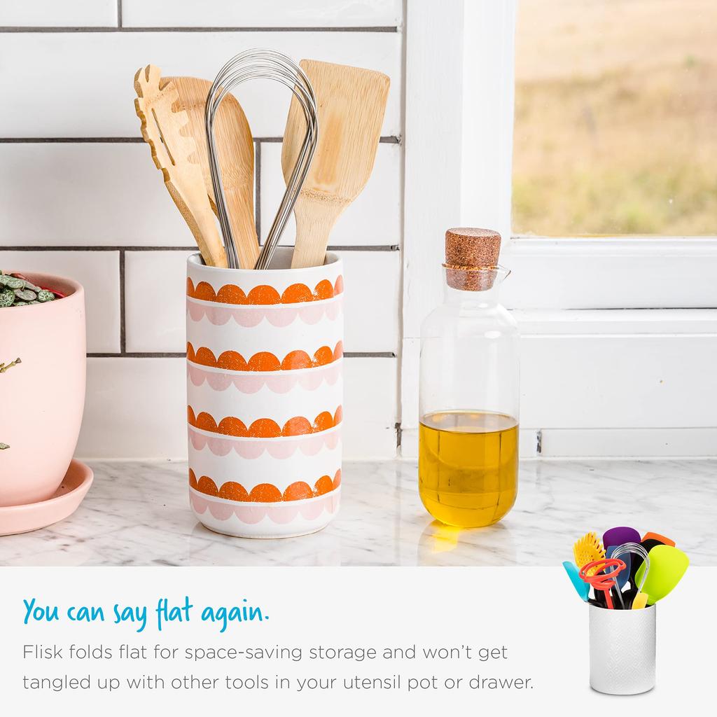 Венчик Dreamfarm Flisk Венчик Ручной миксер Готовка Готовка Взбитые меренги Трансформация Шарик Лента Плоский Компактное хранение Легко чистить Черный