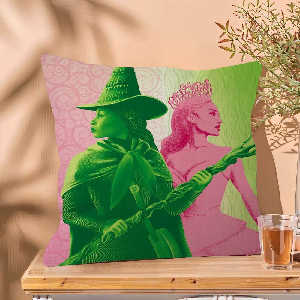 Wicked Movie Pillow Cover Design cushion Cover decor Holiday Decorati