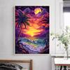 5d DIY Алмазная картина вышивка крестом нарисованный закат пейзаж Алмазная вышивка мозаика полная круглая дрель домашний декор