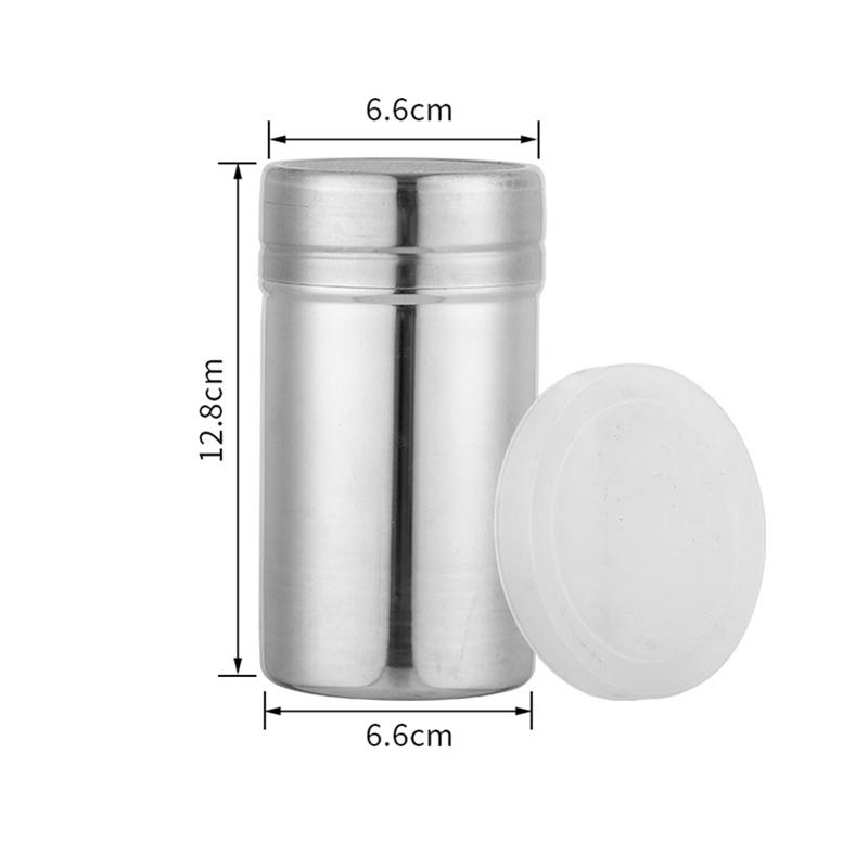 Stainless Steel Pepper Bottle with Rotating Cover Seasoning Storage Can Spice Jar Salt Sugar Container Kitchen Tools
