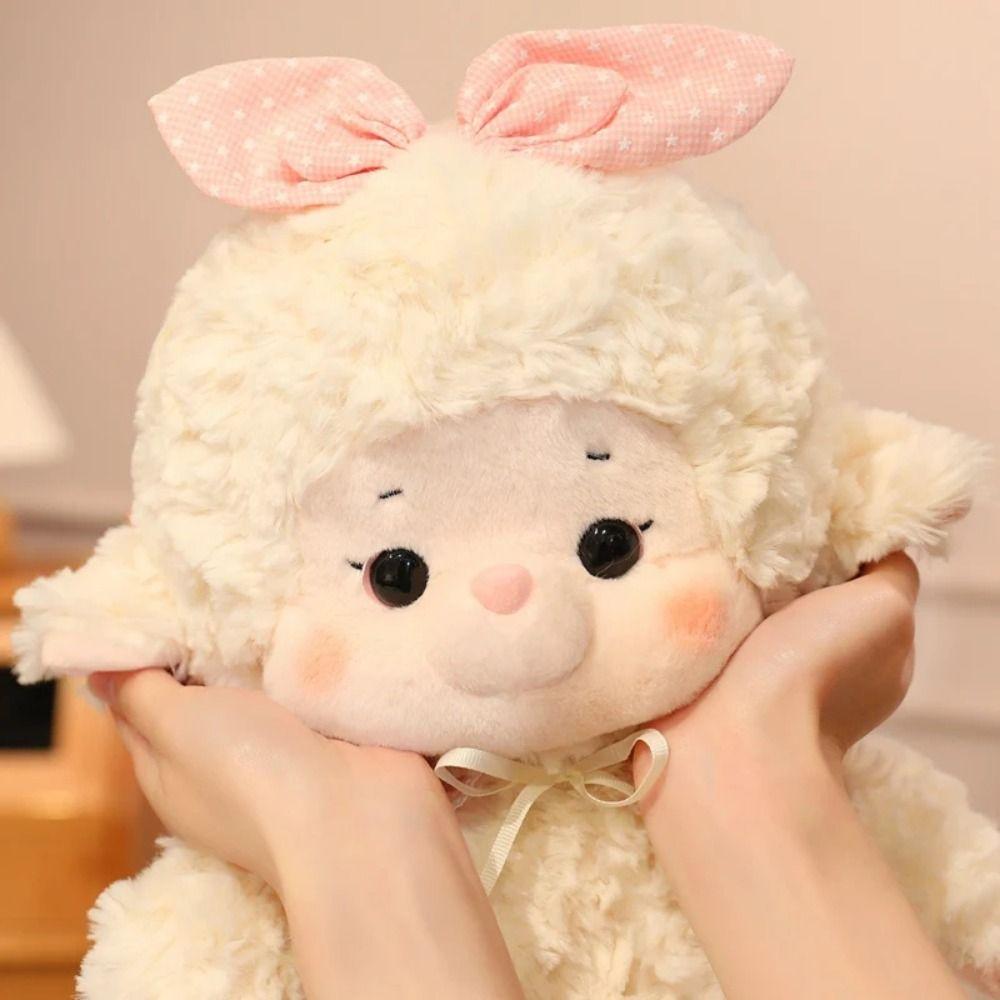 Simulation Sheep Plush Doll Cartoon Animal Fluffty Doll Creative Lamb Plush Toy Birthday Gift