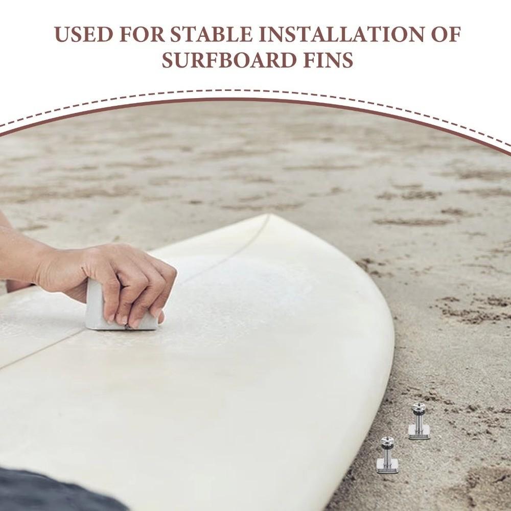 Cross Head Drive Paddle Board Fin Screw Plate With O Ring Fin Fixing Tool Water Sports Equipment