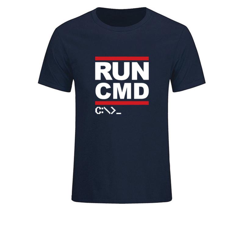 Run Cmd Programmer T Shirt Great Youth Rude T Shirts Round Collar Short Sleeve T Shirts