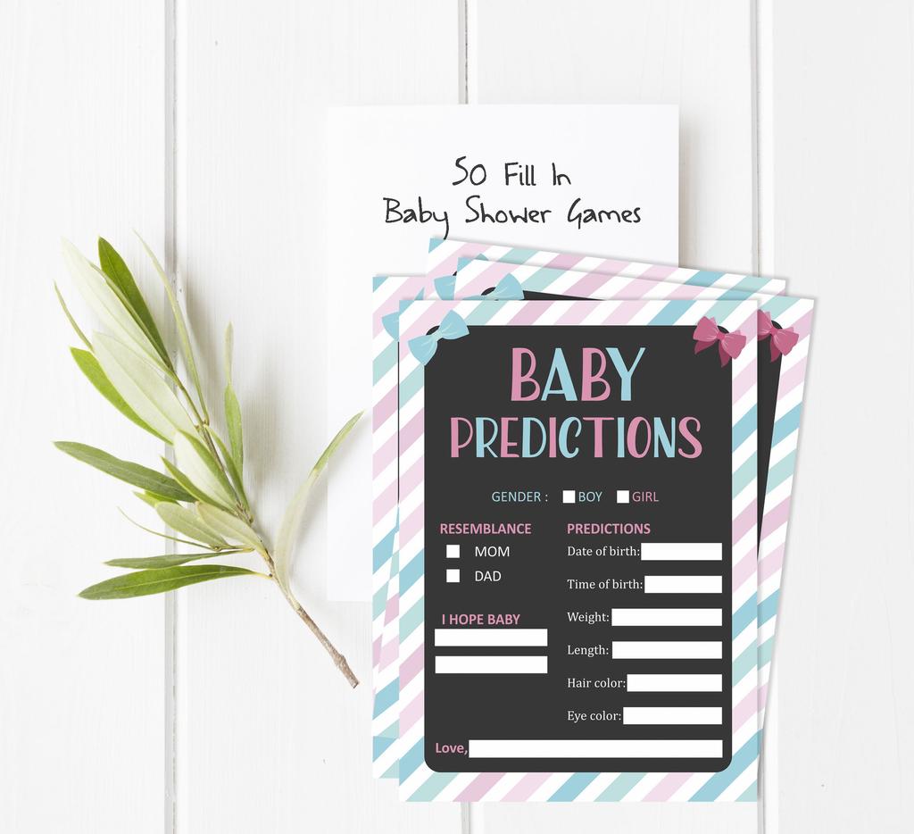 Inkdotpot 50 BabyA AlphabetA ABCA GameA Stripe Gender Reveal Baby Shower Game Ita s A Boy Ita s A Girl Party