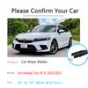 2x For Honda Civic FE FL MK11 2022 2023 For Frameless Wiper Blades Rubber Tablet Windshield Windscreen Windows Replacement