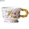 Cute Floral Lace Mug Ceramic Cup&saucer Dining Table Coffee Cup Milk Tea Mugs Afternoon Tea Teacup Fruit Juice Container
