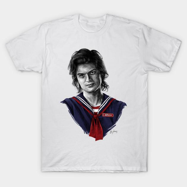 Asian Size Men Print T-shirt Scoops Ahoy No-Cut Heat Transfer Print Cotton Tshirt