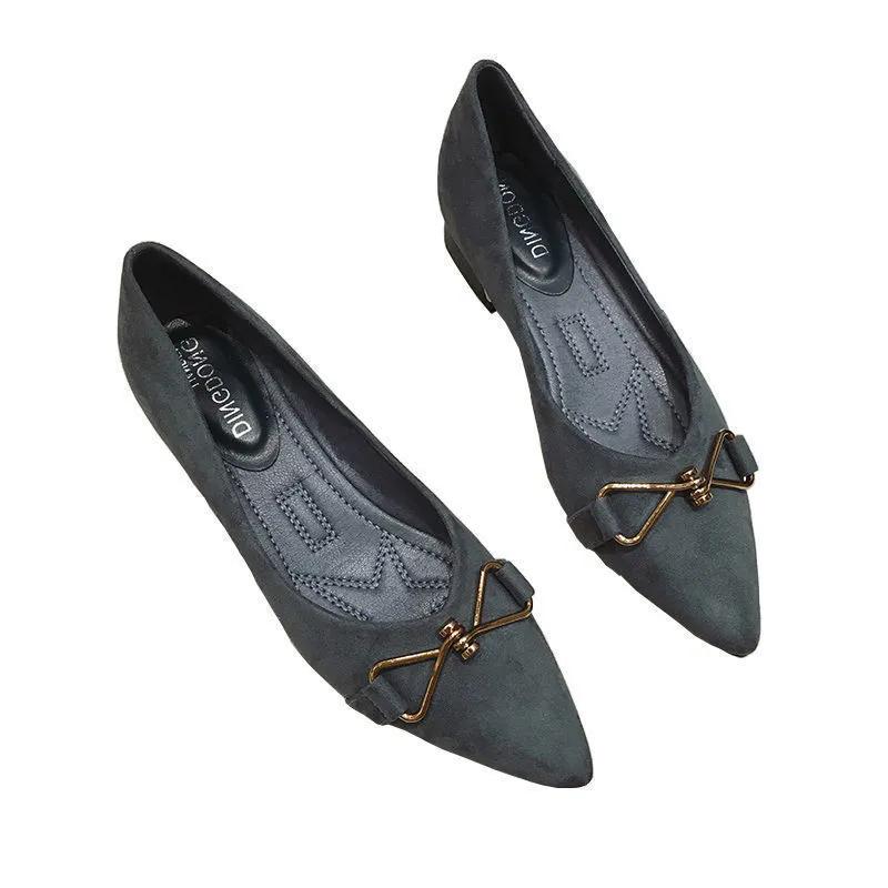 WTEMPO Офисные женские туфли весна-осень однотонные туфли без застежек для поездок на работу женские туфли-лодочки большого размера на мягкой подошве