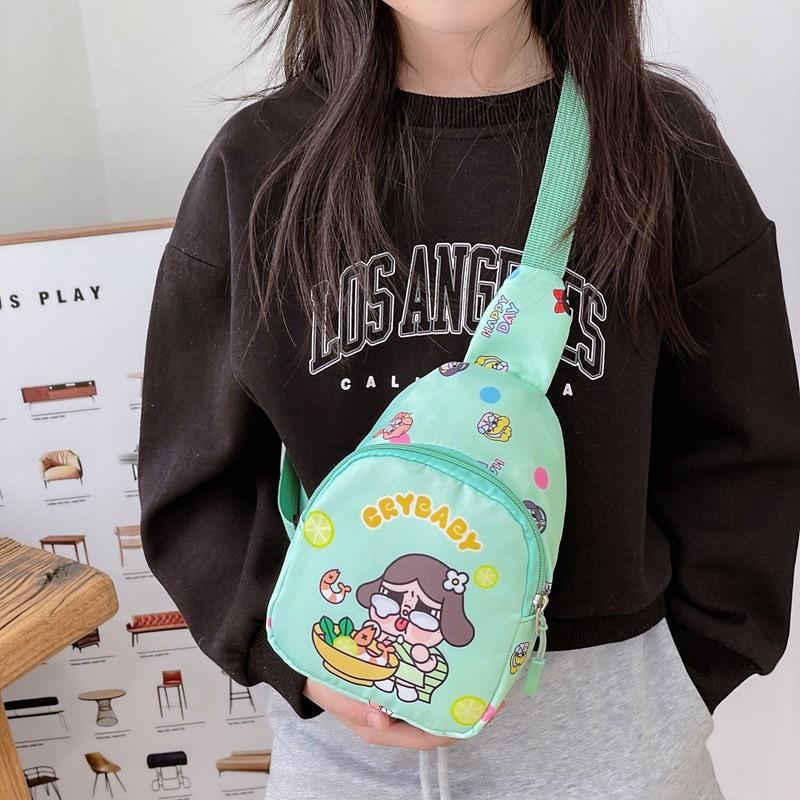 Сумка через плечо Crybaby с одним узором для детей, дышащая, легкая