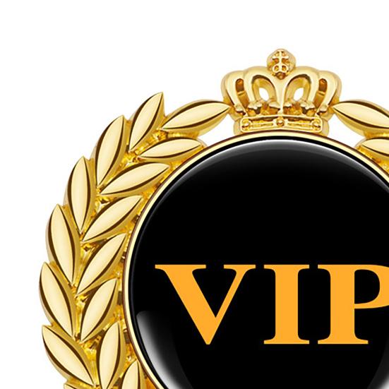 Автомобильная наклейка сильная клейкость, водостойкий декоративный 3D VIP задний передний бампер, металлический значок, автомобильные аксессуары