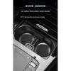 Car 5D Carbon Fiber High brightness Print Coaster, PVC Rubber Anti-slip Pad Car Cup Holder Mat, For Car Interior Decoration