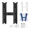 Adjustable Plastic 2 Links Fishing Rod Holder Boat Rod Rack Tube Side Mount Rod Holder For Kayak Fishing Cooler Trailer Garage Storage
