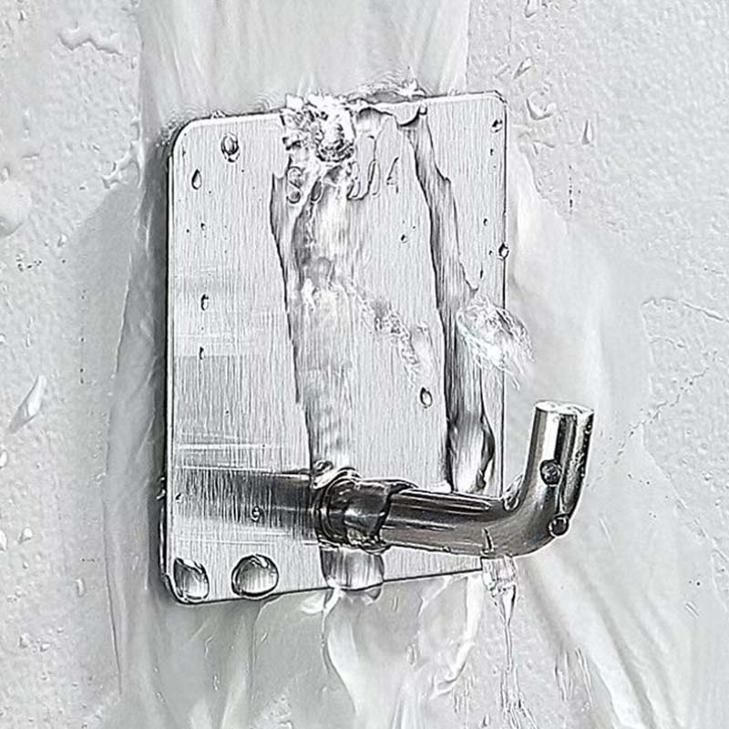 1pc Stainless Steel Wall Hook Wall Mounted Towel Rack Multipurpose Hanger For Towel Clothes Coat Key Bathroom Accessories