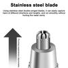 1pc Precision Nose & Ear Hair Trimmer - Pain-Free, High-Performance for Women & Men - Durable Stainless Steel Blade, Whisper-Quiet, Battery-Operated,