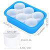 6PCS 6 Grid Paint Mixing Box Leak Resistant Hard Plastic Paint Mixing Cup Leak Proof Compartment Color Tray Gouache Creation