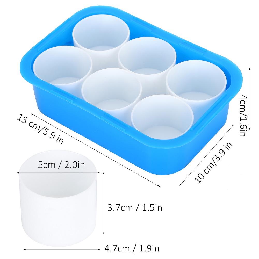 6PCS 6 Grid Paint Mixing Box Leak Resistant Hard Plastic Paint Mixing Cup Leak Proof Compartment Color Tray Gouache Creation