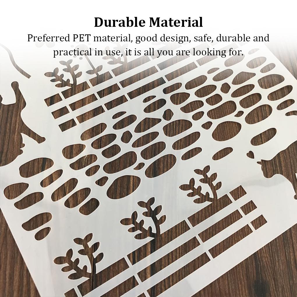 Детский трафарет для рисования, ажурный шаблон для настенного рисунка, красочные детские трафареты для граффити для тиснения бумажных карточек