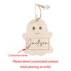 Personalized Engraved Halloween Ghost Name Tag Baby's First Halloween Keepsake Party Decoration Baby Shower Boo Basket Tag