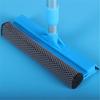 Window Cleaner with Retractable Handle Glass Doors Mirrors Natural Rubber Scraper Adjustable Length Window Wiper